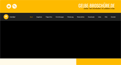 Desktop Screenshot of gelbe-broschuere.de